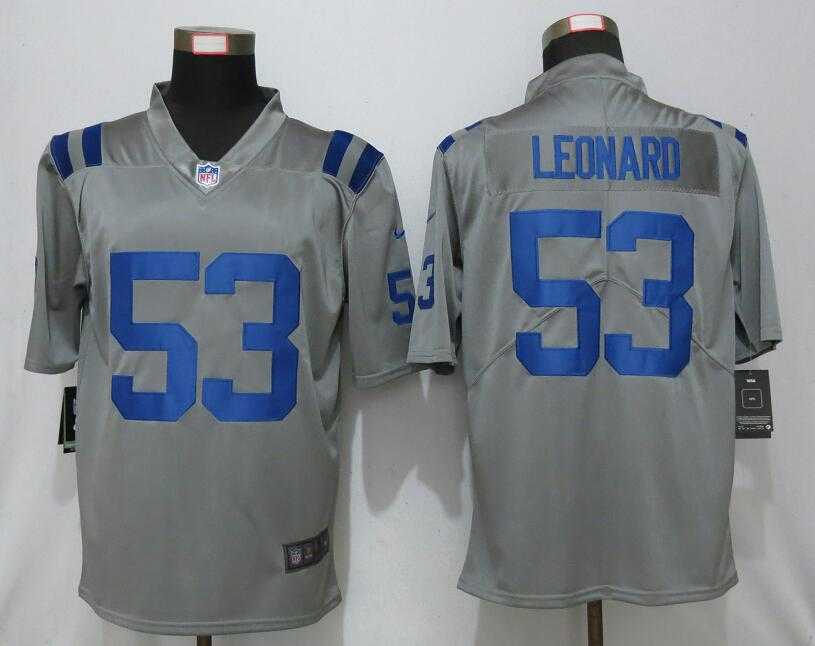 Nike Colts 53 Darius Leonard Gray Inverted Legend Limited Jersey,We sell and wholesale Nike Colts 53 Darius Leonard Gray Inverted Legend Limited Jersey on line form chian!